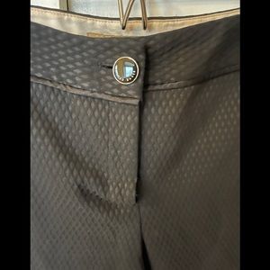 TED BAKER LONDON Textured “Rait” Cropped Straight-Leg Suit Pants Black, Size 0